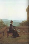 Carl Gustav Carus, Woman on a Terrace (mk10)